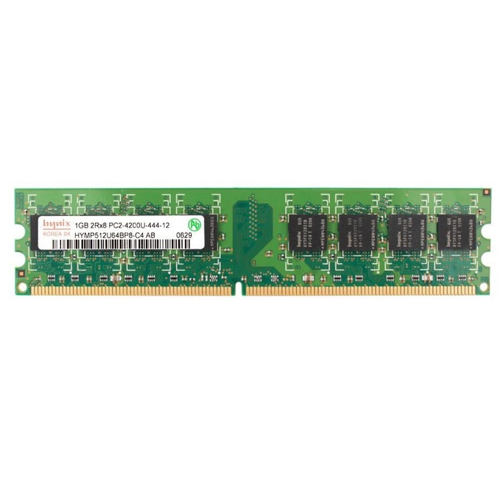 رم کامپیوتر DDR2 تک کاناله 533 مگاهرتز CL4 هاینیکس مدل HYMP512U64BP8-C4-AB ظرفیت 1 گیگابایت رم کامپیوتر DDR2 تک کاناله 533 مگاهرتز CL4 هاینیکس مدل HYMP512U64BP8-C4-AB ظرفیت 1 گیگابایت