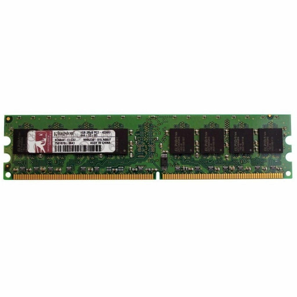 رم کامپیوتر DDR2 تک کاناله 533 مگاهرتز CL4 کینگستون مدل KC6844-ELG37 ظرفیت 1 گیگابایت رم کامپیوتر DDR2 تک کاناله 533 مگاهرتز CL4 کینگستون مدل KC6844-ELG37 ظرفیت 1 گیگابایت