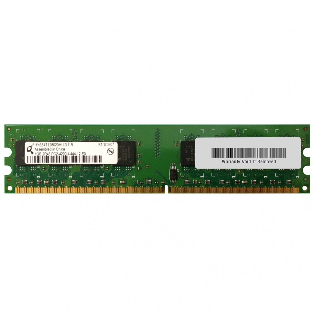 رم کامپیوتر DDR2 تک کاناله 533 مگاهرتز CL4 کیوموندا مدل HYS64T128020HU-3-7-B ظرفیت 1 گیگابایت رم کامپیوتر DDR2 تک کاناله 533 مگاهرتز CL4 کیوموندا مدل HYS64T128020HU-3-7-B ظرفیت 1 گیگابایت