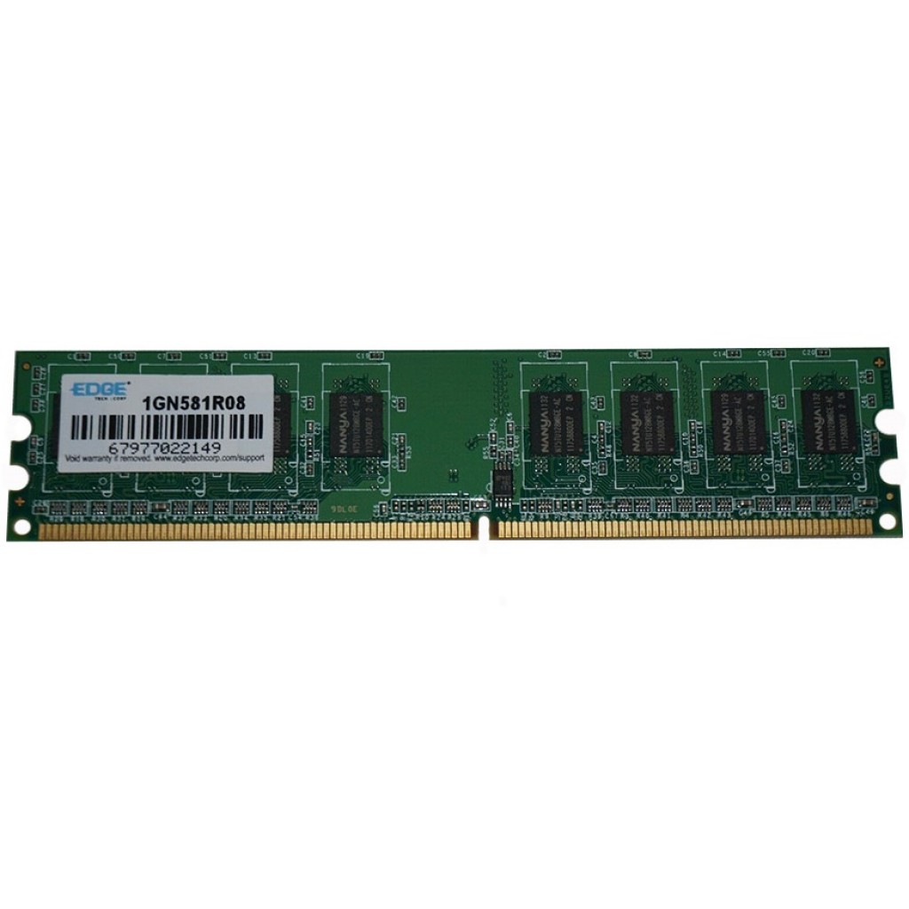 رم کامپیوتر DDR2 تک کاناله 667 مگاهرتز CL4 اج مدل 1GN581R08 ظرفیت 1 گیگابایت رم کامپیوتر DDR2 تک کاناله 667 مگاهرتز CL4 اج مدل 1GN581R08 ظرفیت 1 گیگابایت