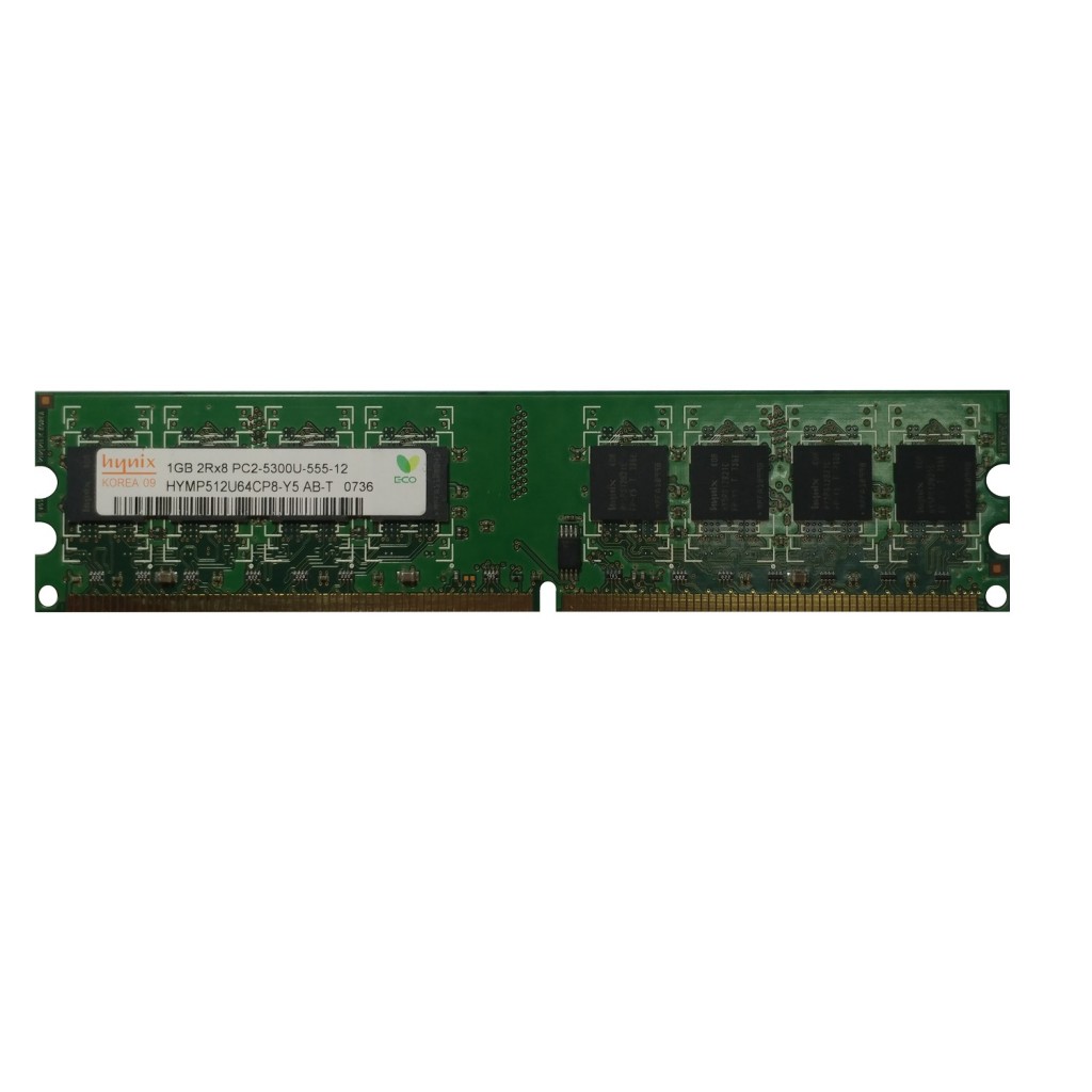 رم کامپیوتر DDR2 تک کاناله 667 مگاهرتز CL5 هاینیکس مدل HYMP512U64CP8-Y5 ظرفیت 1 گیگابایت رم کامپیوتر DDR2 تک کاناله 667 مگاهرتز CL5 هاینیکس مدل HYMP512U64CP8-Y5 ظرفیت 1 گیگابایت