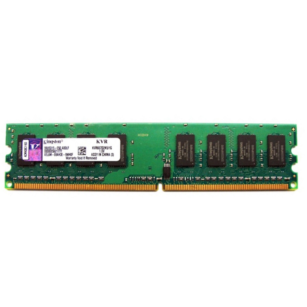 رم کامپیوتر DDR2 تک کاناله 667 مگاهرتز CL5 کینگستون مدل KVR ظرفیت 1 گیگابایت رم کامپیوتر DDR2 تک کاناله 667 مگاهرتز CL5 کینگستون مدل KVR ظرفیت 1 گیگابایت