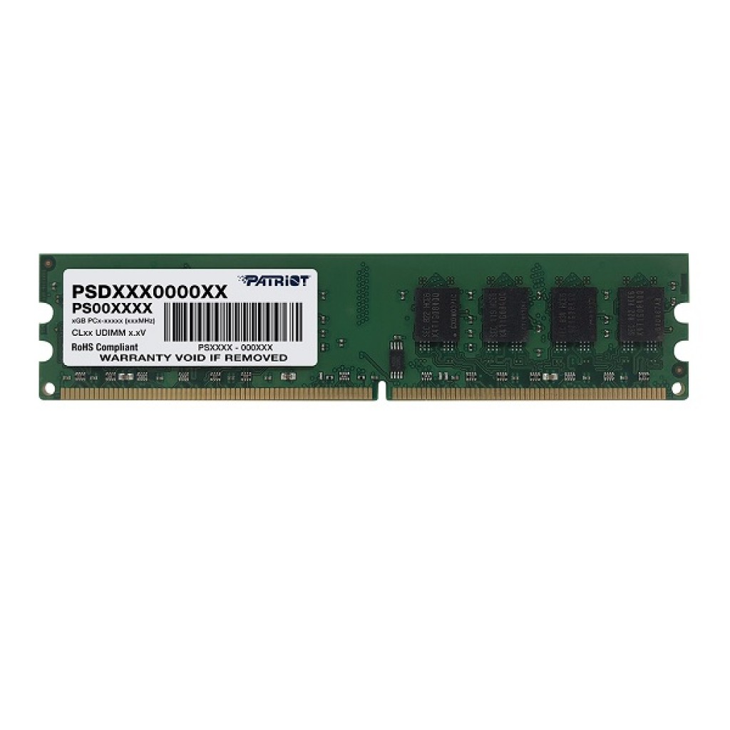 رم کامپیوتر DDR2 تک کاناله 667 مگاهرتز CL5 پاتریوت مدل PC2-5300 ظرفیت 2 گیگابایت رم کامپیوتر DDR2 تک کاناله 667 مگاهرتز CL5 پاتریوت مدل PC2-5300 ظرفیت 2 گیگابایت