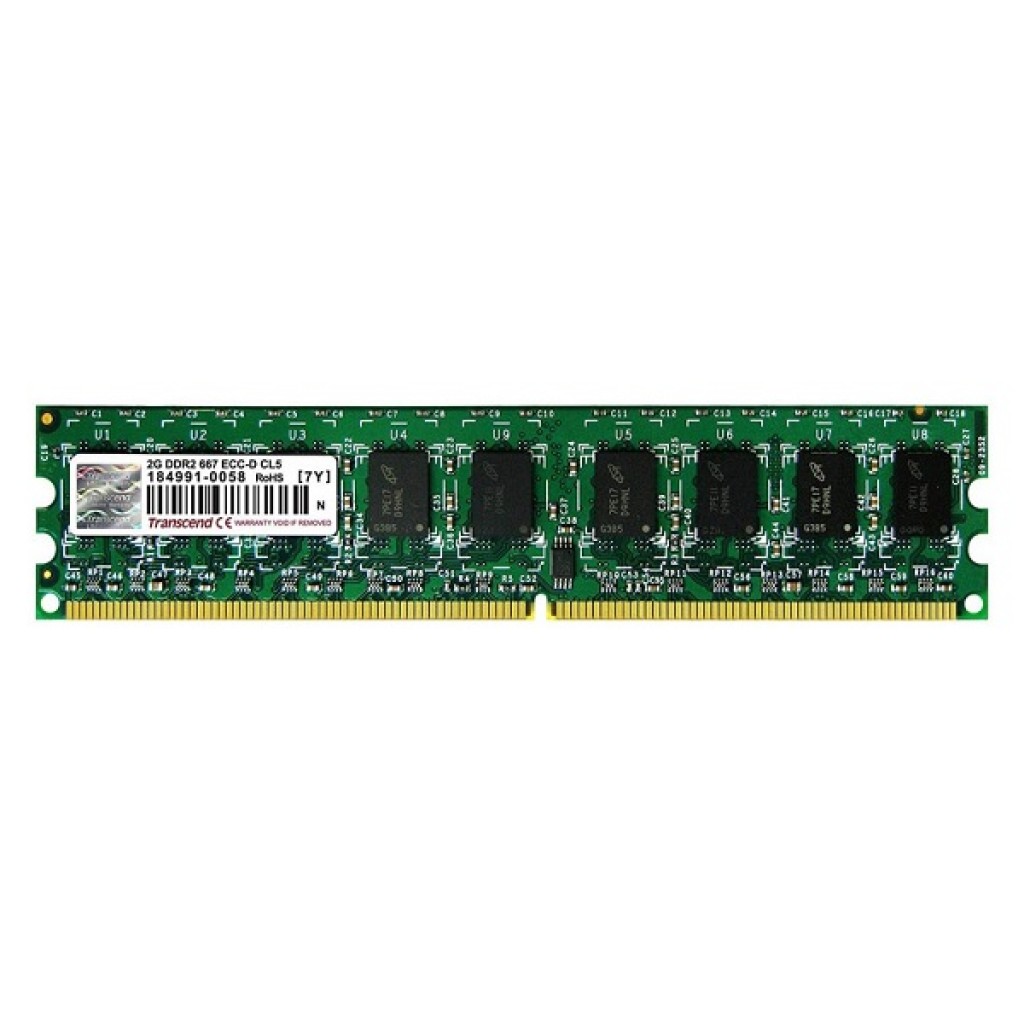 رم کامپیوتر DDR2 تک کاناله 667 مگاهرتز CL5 ترنسند مدل PC2-5300 ظرفیت 2 گیگابایت رم کامپیوتر DDR2 تک کاناله 667 مگاهرتز CL5 ترنسند مدل PC2-5300 ظرفیت 2 گیگابایت