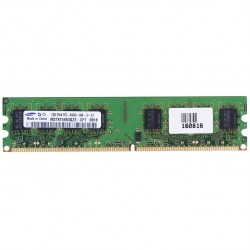 رم کامپیوتر DDR2 تک کاناله 667 مگاهرتز CL6 سامسونگ مدل M378T5663RZ3 ظرفیت 2 گیگابایت