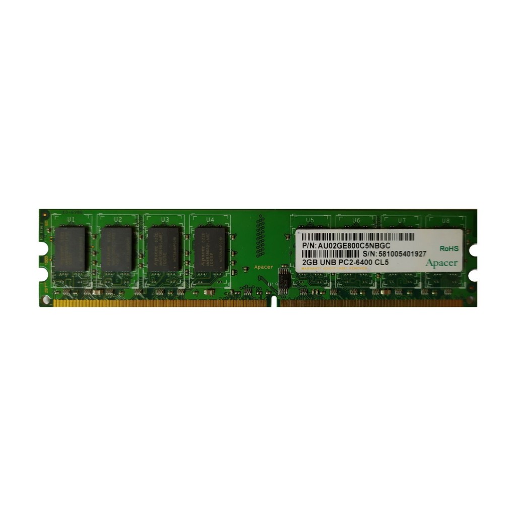 رم کامپیوتر DDR2 تک کاناله 800 مگاهرتز CL5 اپیسر مدل PC2-6400 ظرفیت 2 گیگابایت رم کامپیوتر DDR2 تک کاناله 800 مگاهرتز CL5 اپیسر مدل PC2-6400 ظرفیت 2 گیگابایت