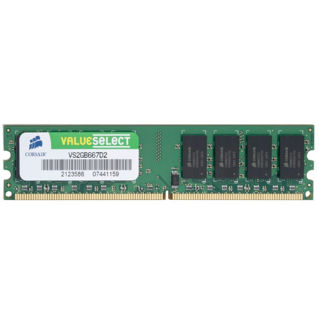 رم کامپیوتر DDR2 تک کاناله 800 مگاهرتز CL5 کورسیر مدل VS2GB667D2 ظرفیت 2 گیگابایت رم کامپیوتر DDR2 تک کاناله 800 مگاهرتز CL5 کورسیر مدل VS2GB667D2 ظرفیت 2 گیگابایت
