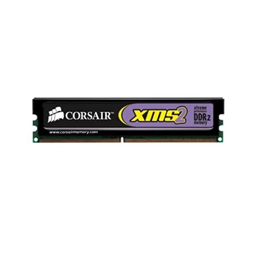 رم کامپیوتر DDR2 تک کاناله 800 مگاهرتز CL5 کورسیر مدل XMS2 ظرفیت 2 گیگابایت رم کامپیوتر DDR2 تک کاناله 800 مگاهرتز CL5 کورسیر مدل XMS2 ظرفیت 2 گیگابایت