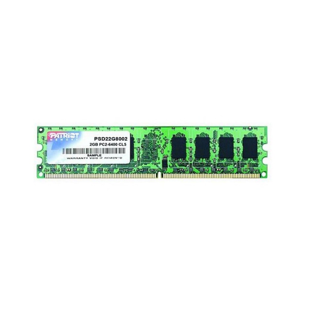 رم کامپیوتر DDR2 تک کاناله 800 مگاهرتز CL5 پاتریوت مدل PSD22G8002 ظرفیت 2 گیگابایت رم کامپیوتر DDR2 تک کاناله 800 مگاهرتز CL5 پاتریوت مدل PSD22G8002 ظرفیت 2 گیگابایت