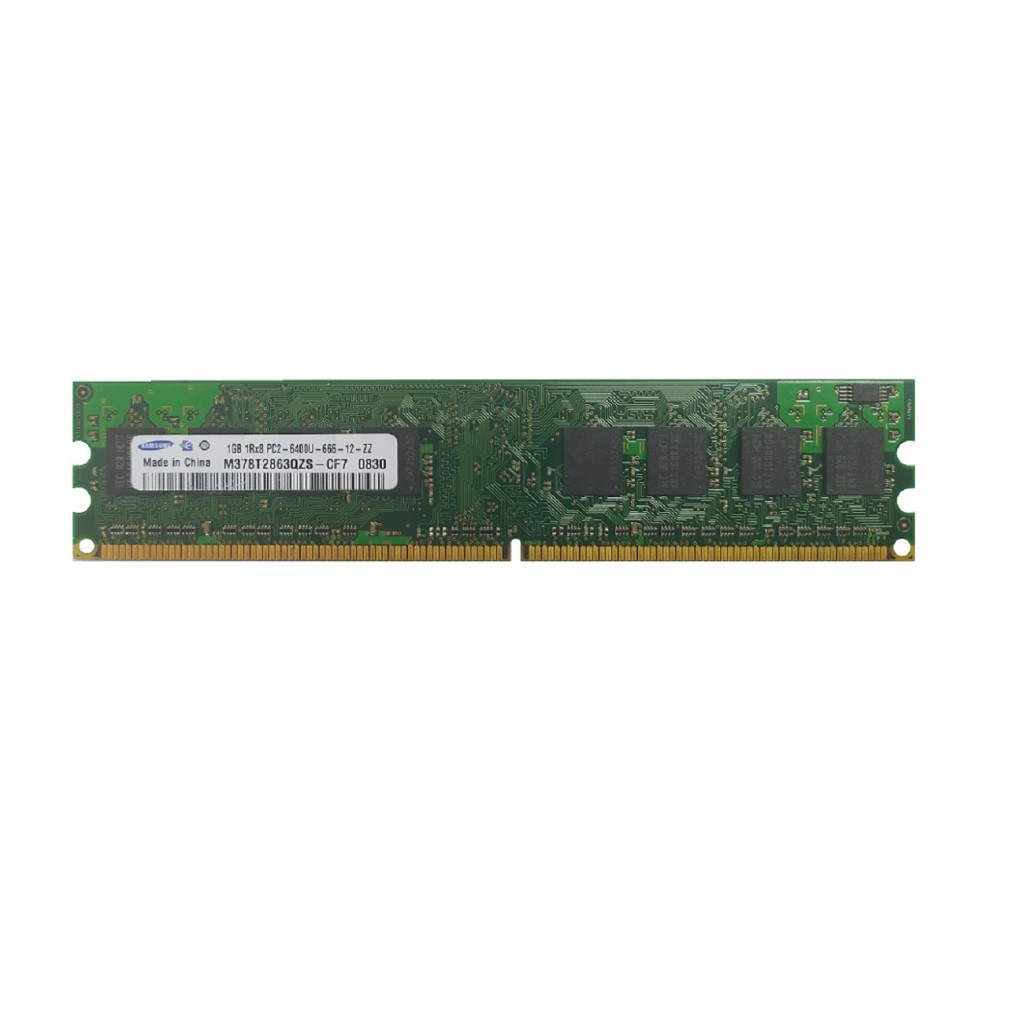 رم کامپیوتر DDR2 تک کاناله 800 مگاهرتز CL5 سامسونگ مدل M378T2863QZS ظرفیت 1 گیگابایت رم کامپیوتر DDR2 تک کاناله 800 مگاهرتز CL5 سامسونگ مدل M378T2863QZS ظرفیت 1 گیگابایت