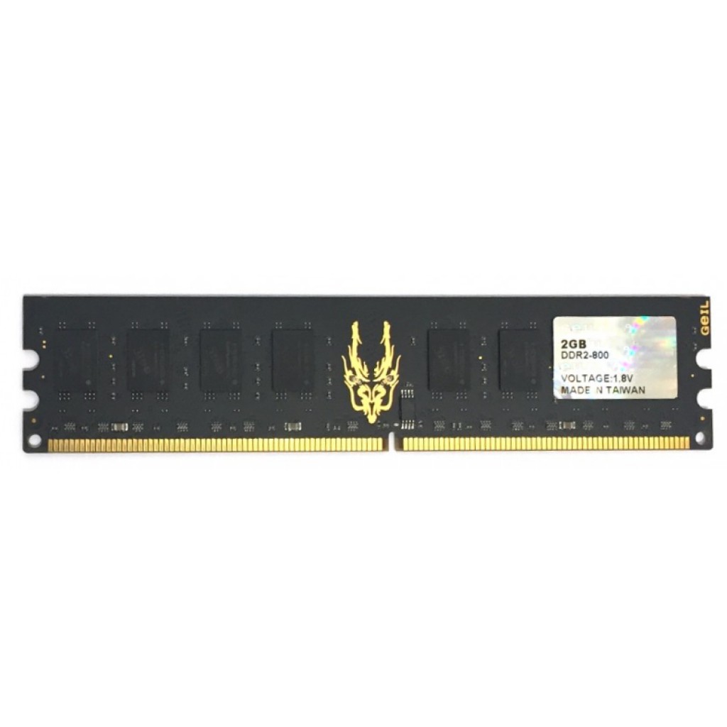 رم کامپیوتر DDR2 تک کاناله 800 مگاهرتز CL6 گیل مدل PC2-6400 ظرفیت 2 گیگابایت رم کامپیوتر DDR2 تک کاناله 800 مگاهرتز CL6 گیل مدل PC2-6400 ظرفیت 2 گیگابایت