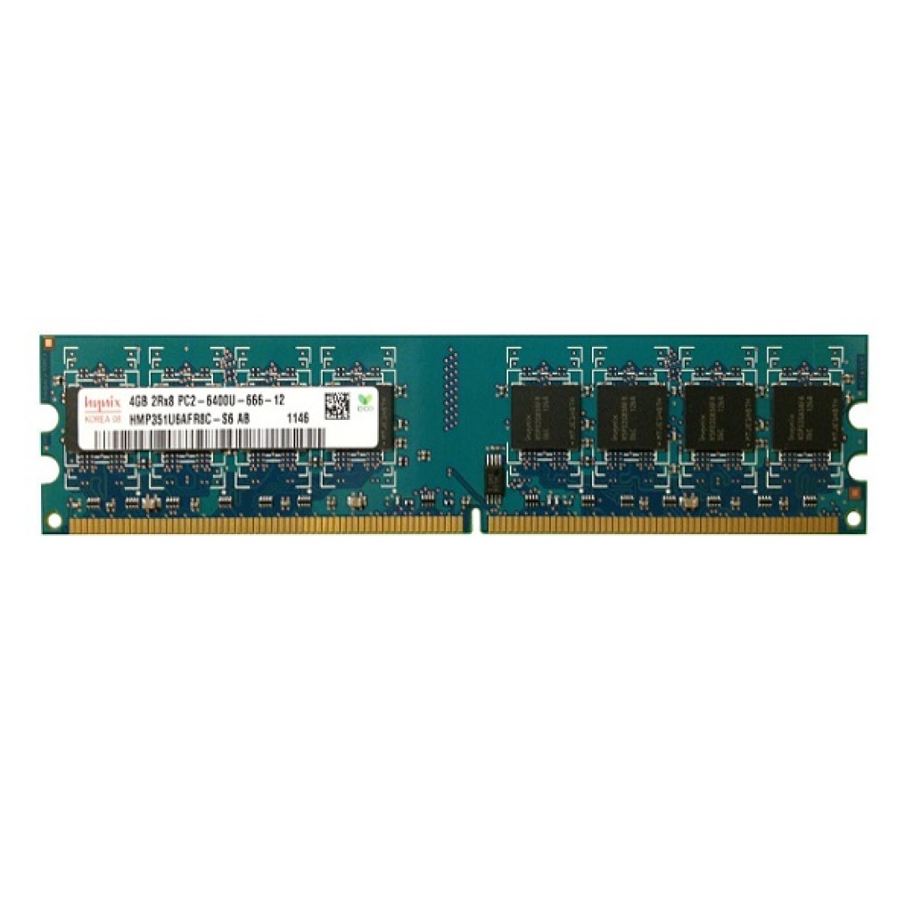 رم کامپیوتر DDR2 تک کاناله 800 مگاهرتز CL6 هاینیکس مدل PC2-6400U ظرفیت 4 گیگابایت رم کامپیوتر DDR2 تک کاناله 800 مگاهرتز CL6 هاینیکس مدل PC2-6400U ظرفیت 4 گیگابایت