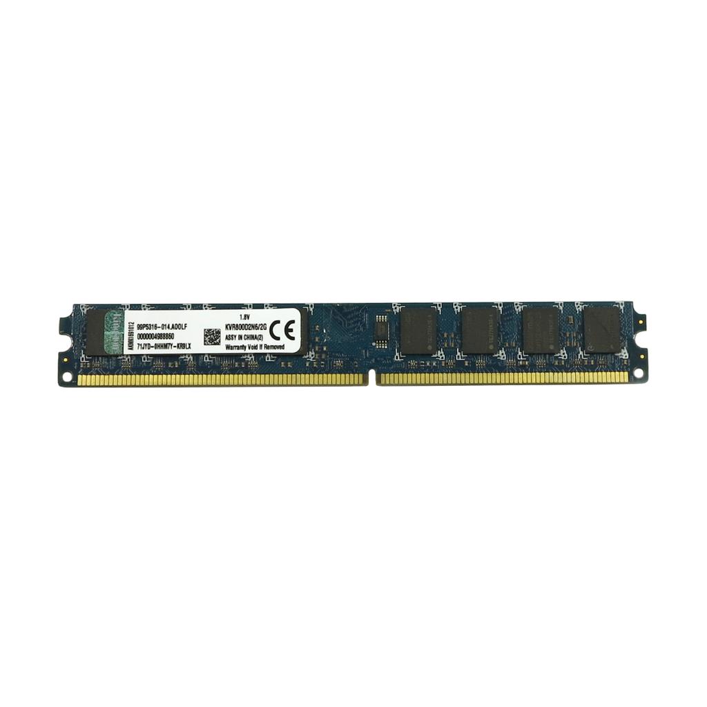 رم کامپیوتر DDR2 تک کاناله 800 مگاهرتز CL6 کینگستون مدل slim ظرفیت 2 گیگابایت