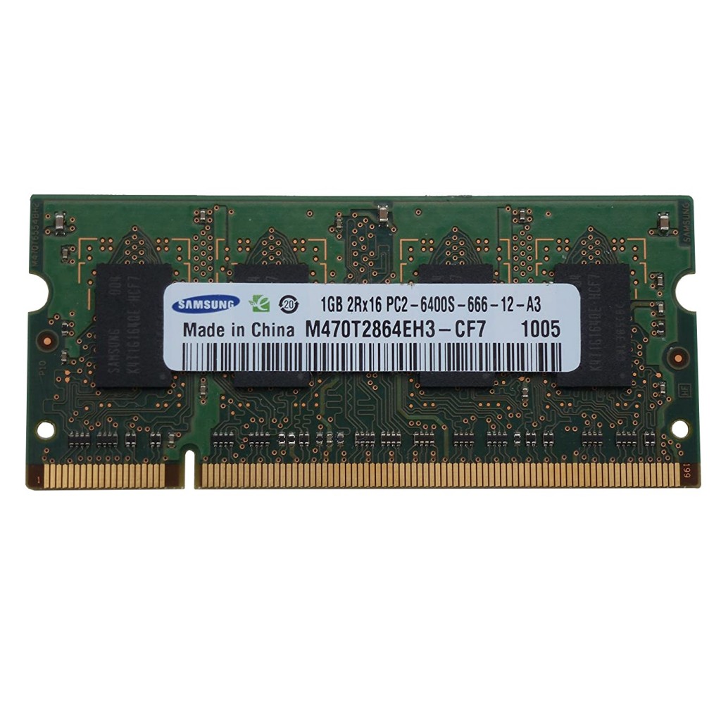رم لپ تاپ DDR2 تک کاناله 800 مگاهرتز CL6 سامسونگ مدل CF7 ظرفیت 1 گیگابایت رم لپ تاپ DDR2 تک کاناله 800 مگاهرتز CL6 سامسونگ مدل CF7 ظرفیت 1 گیگابایت