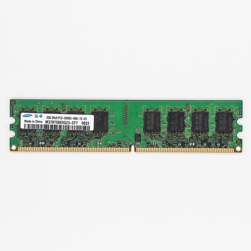 رم کامپیوتر DDR2 تک کاناله 800 مگاهرتز CL6 سامسونگ مدل PC2-6400U ظرفیت 4 گیگابایت رم کامپیوتر DDR2 تک کاناله 800 مگاهرتز CL6 سامسونگ مدل PC2-6400U ظرفیت 4 گیگابایت