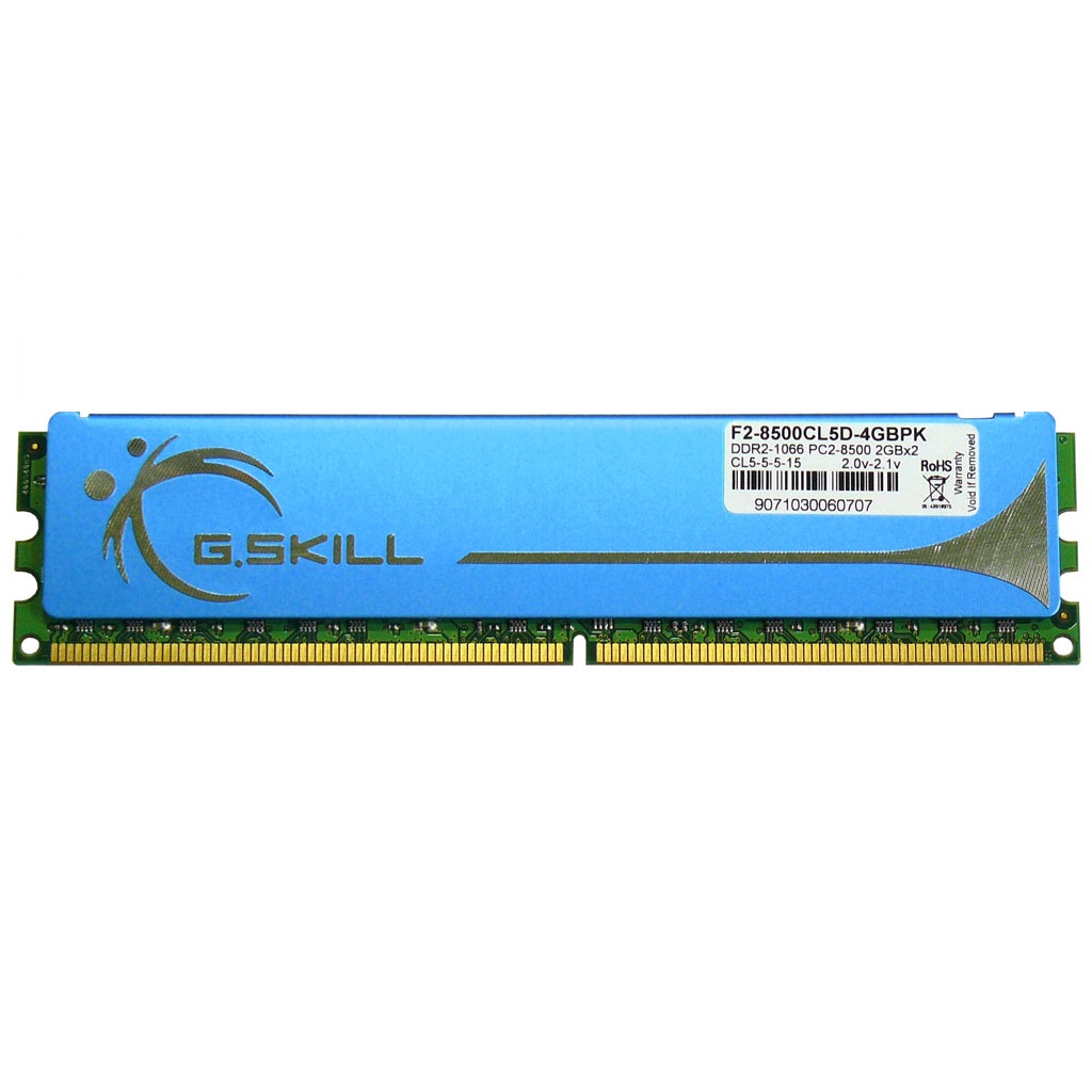 رم کامپیوتر DDR2 تک کاناله 1066 مگاهرتز CL5 جی اسکیل مدل F2-8500CL5D-4GBPK ظرفیت 2 گیگابایت رم کامپیوتر DDR2 تک کاناله 1066 مگاهرتز CL5 جی اسکیل مدل F2-8500CL5D-4GBPK ظرفیت 2 گیگابایت