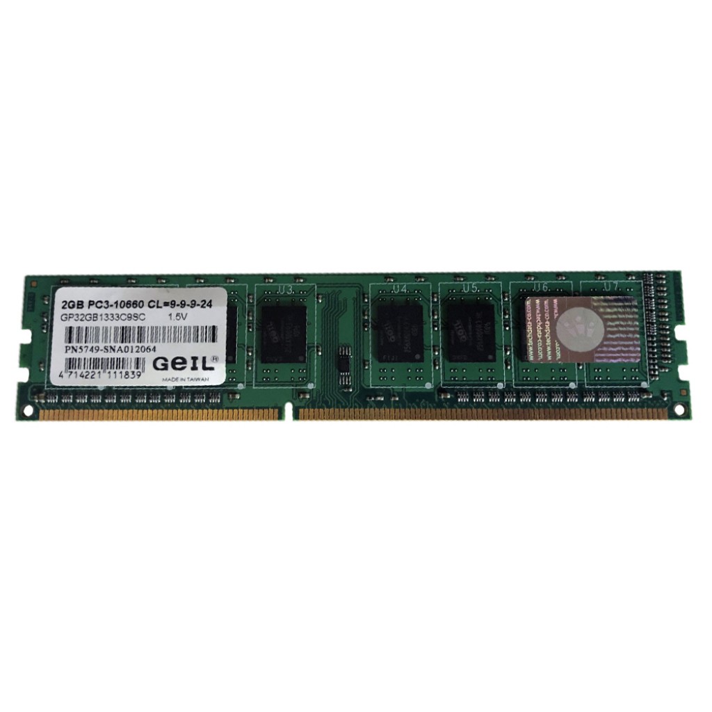 رم کامپیوتر DDR2 تک کاناله 1333 مگاهرتز CL9 گیل مدل GP32 ظرفیت 2 گیگابایت رم کامپیوتر DDR2 تک کاناله 1333 مگاهرتز CL9 گیل مدل GP32 ظرفیت 2 گیگابایت