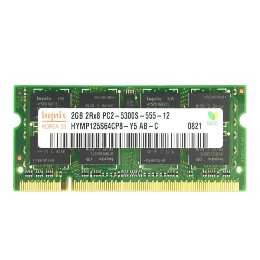 رم لپ تاپ DDR2 تک کاناله 5300 مگاهرتز CL5 هاینیکس مدل HY6612 ظرفیت 2 گیگابایت رم لپ تاپ DDR2 تک کاناله 5300 مگاهرتز CL5 هاینیکس مدل HY6612 ظرفیت 2 گیگابایت