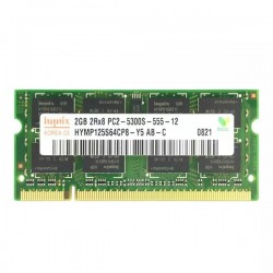 رم لپ تاپ DDR2 تک کاناله 5300 مگاهرتز CL5 هاینیکس مدل HY6612 ظرفیت 2 گیگابایت