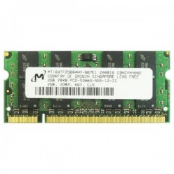 رم لپ تاپ DDR2 تک کاناله 667 مگاهرتز میکرون مدل PC2-5300 ظرفیت 2 گیگابایت