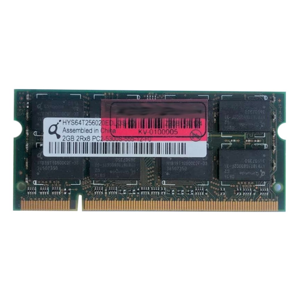 رم لپ تاپ DDR2 تک کاناله 667 مگاهرتز مدل PC3-5300 ظرفیت 2 گیگابایت رم لپ تاپ DDR2 تک کاناله 667 مگاهرتز مدل PC3-5300 ظرفیت 2 گیگابایت