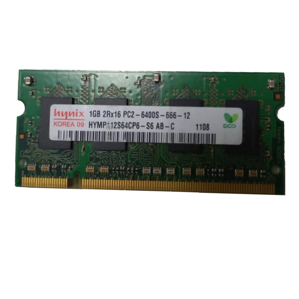 رم لپ تاپ DDR2 تک کاناله 800 مگاهرتز 6400 هاینیکس مدل PC2 ظرفیت 1 گیگابایت رم لپ تاپ DDR2 تک کاناله 800 مگاهرتز 6400 هاینیکس مدل PC2 ظرفیت 1 گیگابایت