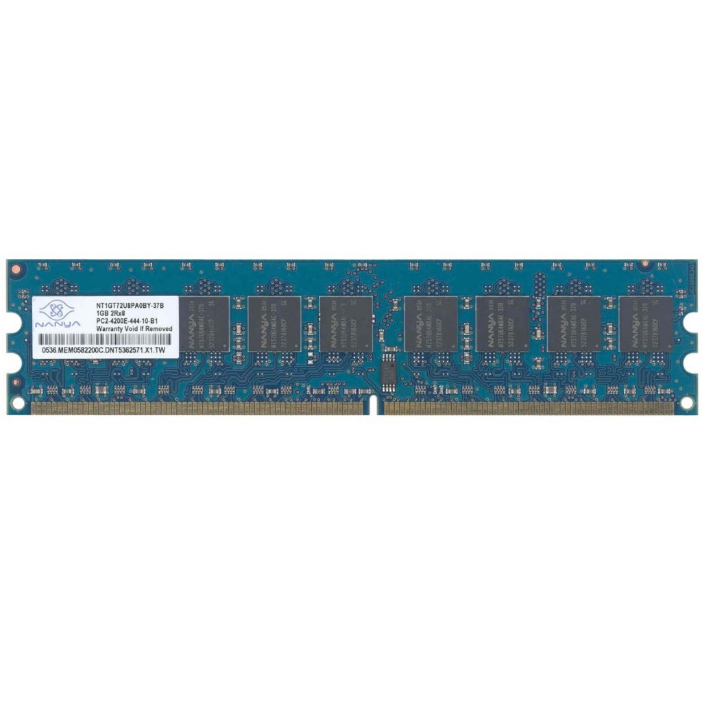 رم کامپیوتر DDR2 تک کاناله 533 مگاهرتز CL4 نانیا مدل NT1GT64U8PA0BY-37B ظرفیت 1 گیگابایت رم کامپیوتر DDR2 تک کاناله 533 مگاهرتز CL4 نانیا مدل NT1GT64U8PA0BY-37B ظرفیت 1 گیگابایت