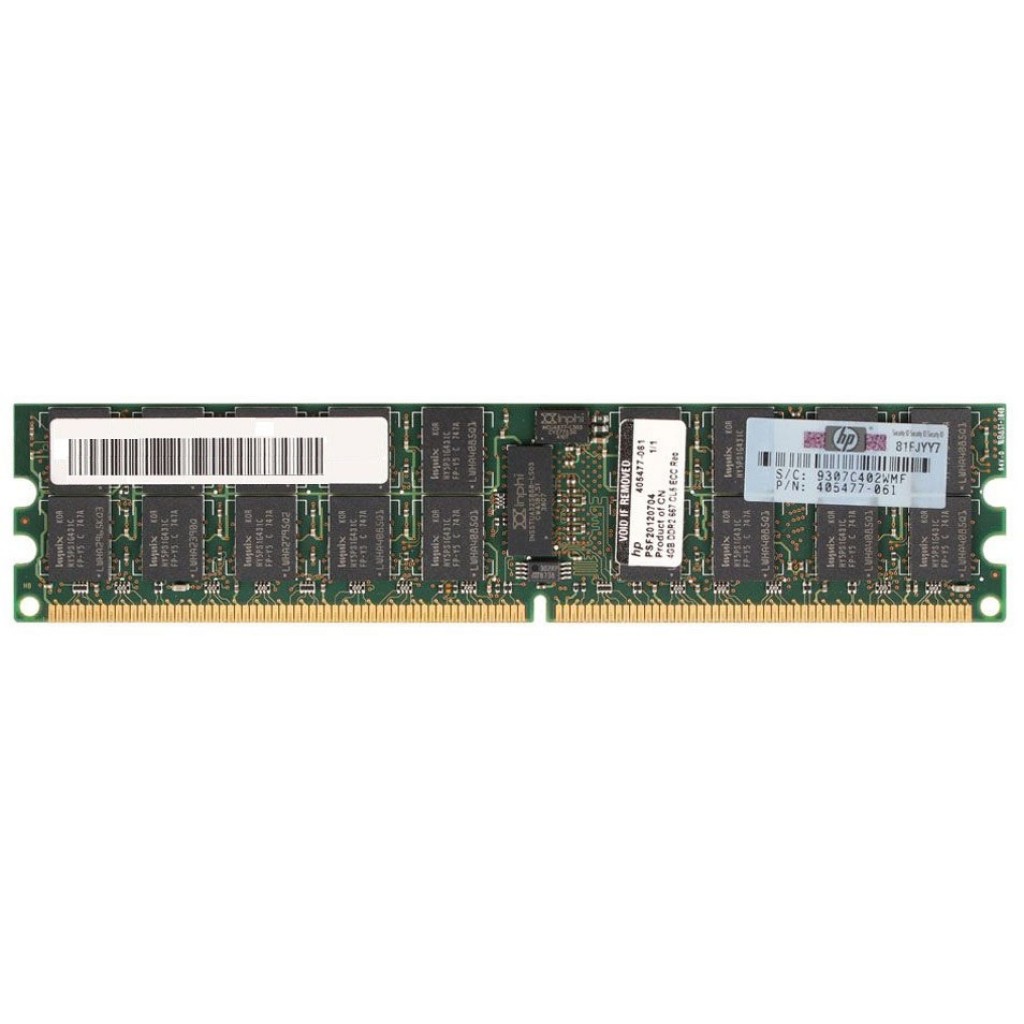 رم سرور DDR2 تک کاناله 667 مگاهرتز CL5 اچ پی مدل 405477-061 ظرفیت 4 گیگابایت رم سرور DDR2 تک کاناله 667 مگاهرتز CL5 اچ پی مدل 405477-061 ظرفیت 4 گیگابایت
