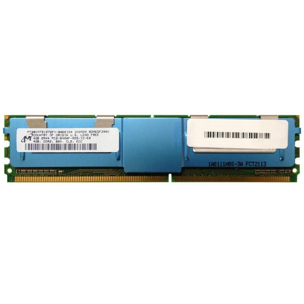 رم سرور DDR2 تک کاناله 800 مگاهرتز CL5 میکرون مدل MT36HTF51272FY-80EE1D4 ظرفیت 4 گیگابایت رم سرور DDR2 تک کاناله 800 مگاهرتز CL5 میکرون مدل MT36HTF51272FY-80EE1D4 ظرفیت 4 گیگابایت