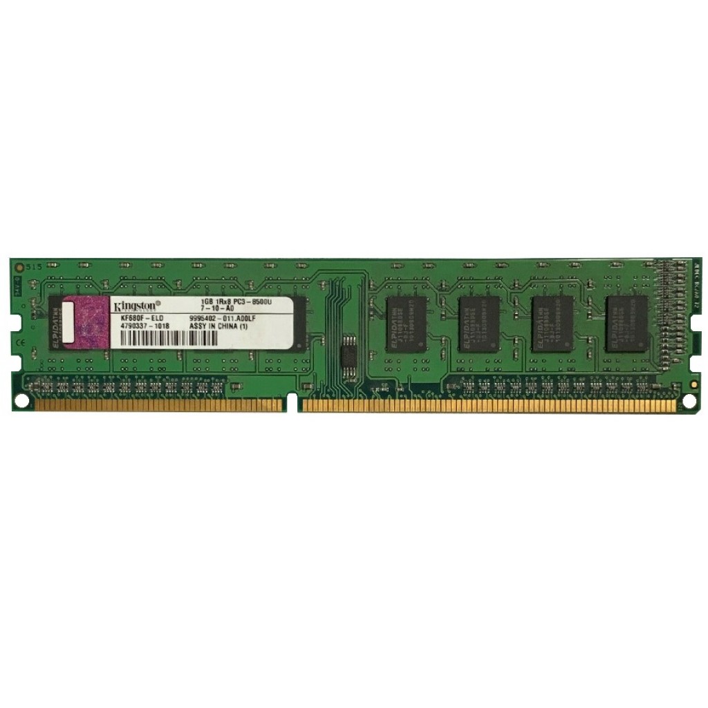 رم کامپیوتر DDR3 تک کاناله 1066 مگاهرتز CL7 کینگستون مدل KF680F-ELD ظرفیت 1 گیگابایت رم کامپیوتر DDR3 تک کاناله 1066 مگاهرتز CL7 کینگستون مدل KF680F-ELD ظرفیت 1 گیگابایت