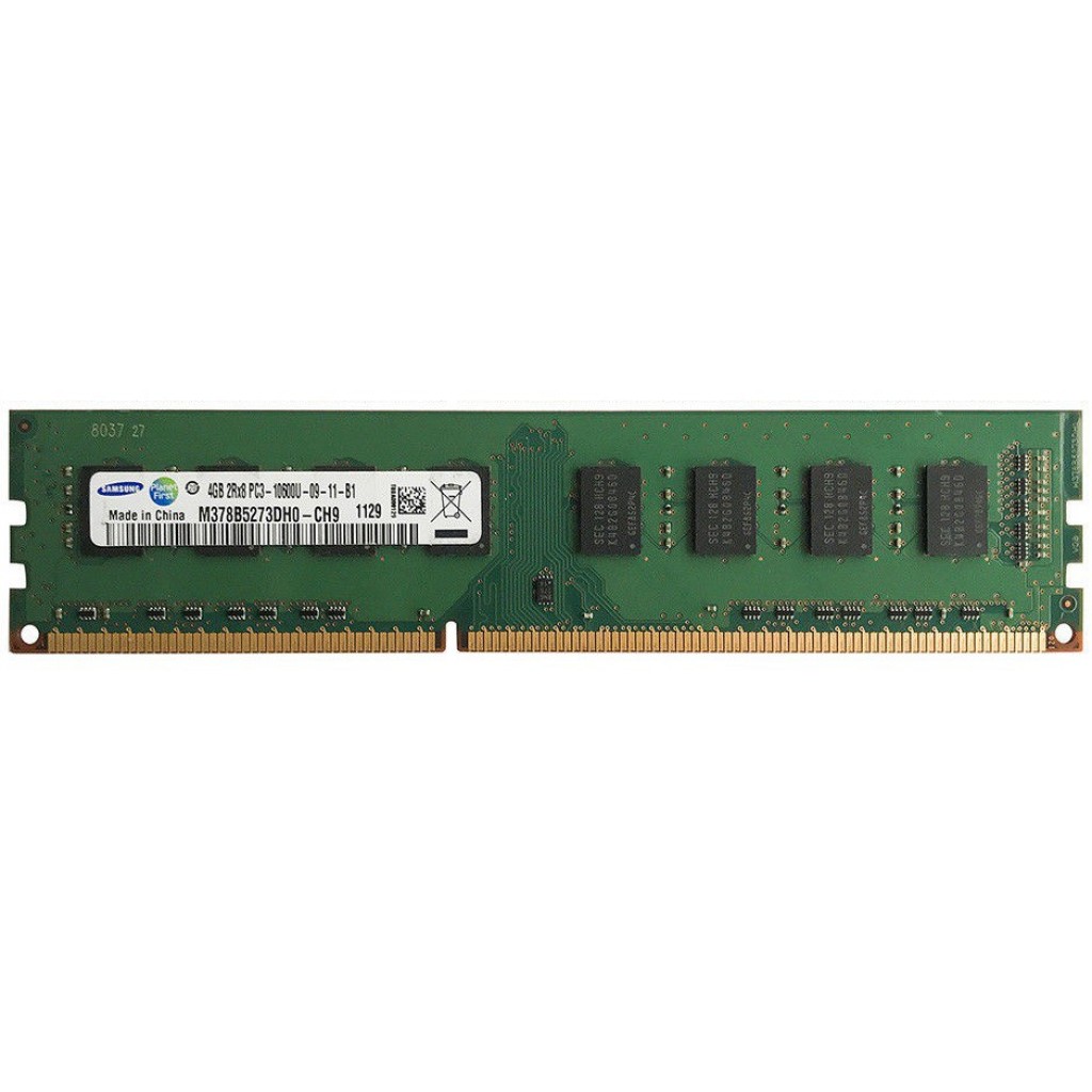 رم کامپیوتر DDR3 تک کاناله 1333 مگاهرتز CL11 سامسونگ مدل PC3-10600U ظرفیت 4 گیگابایت رم کامپیوتر DDR3 تک کاناله 1333 مگاهرتز CL11 سامسونگ مدل PC3-10600U ظرفیت 4 گیگابایت