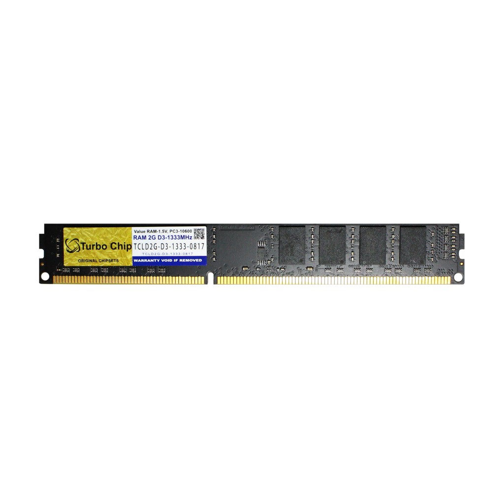 رم کامپیوتر DDR3 تک کاناله 1333 مگاهرتز CL11 توربو چیپ مدل TCLD2G-D3-1333 ظرفیت 2 گیگابایت رم کامپیوتر DDR3 تک کاناله 1333 مگاهرتز CL11 توربو چیپ مدل TCLD2G-D3-1333 ظرفیت 2 گیگابایت