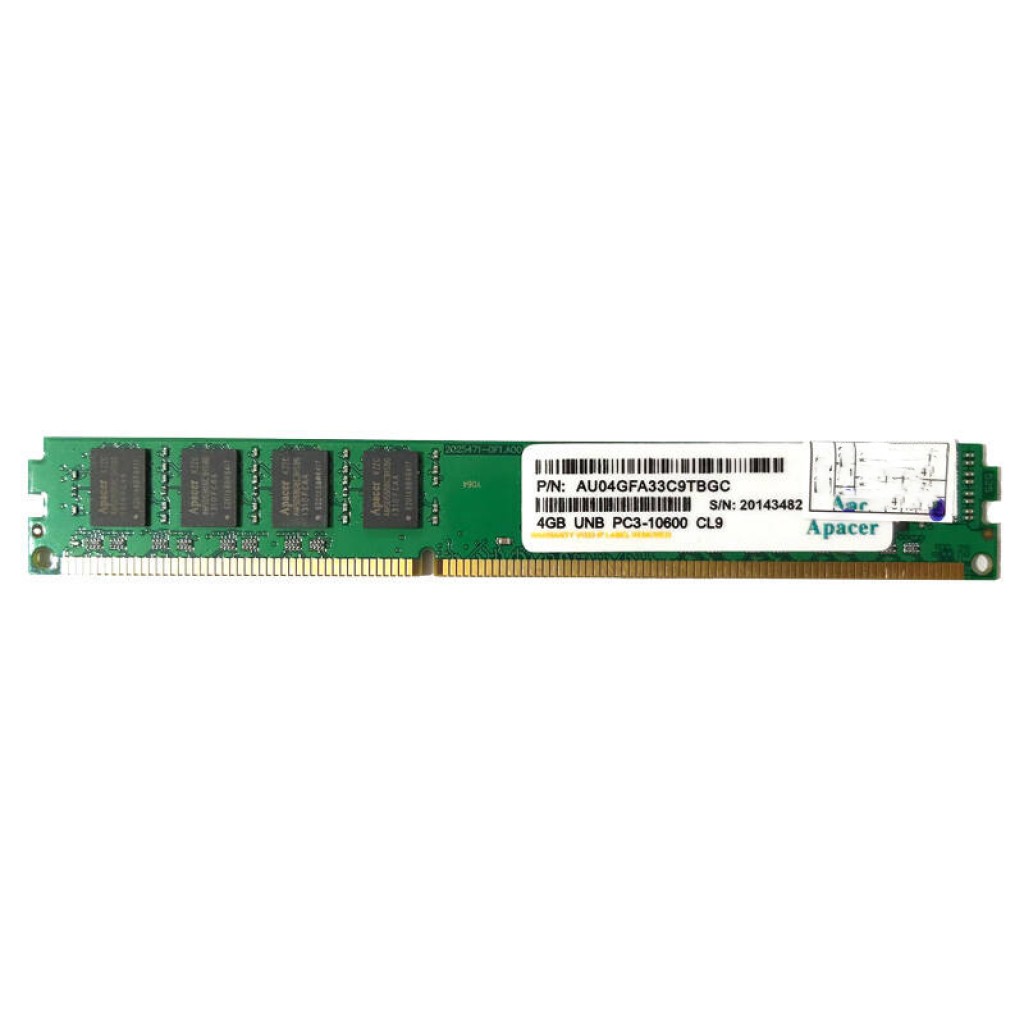 رم کامپیوتر DDR3 تک کاناله 1333 مگاهرتز CL9 اپیسر مدل UNB U-DIMM ظرفیت 4 گیگابایت رم کامپیوتر DDR3 تک کاناله 1333 مگاهرتز CL9 اپیسر مدل UNB U-DIMM ظرفیت 4 گیگابایت
