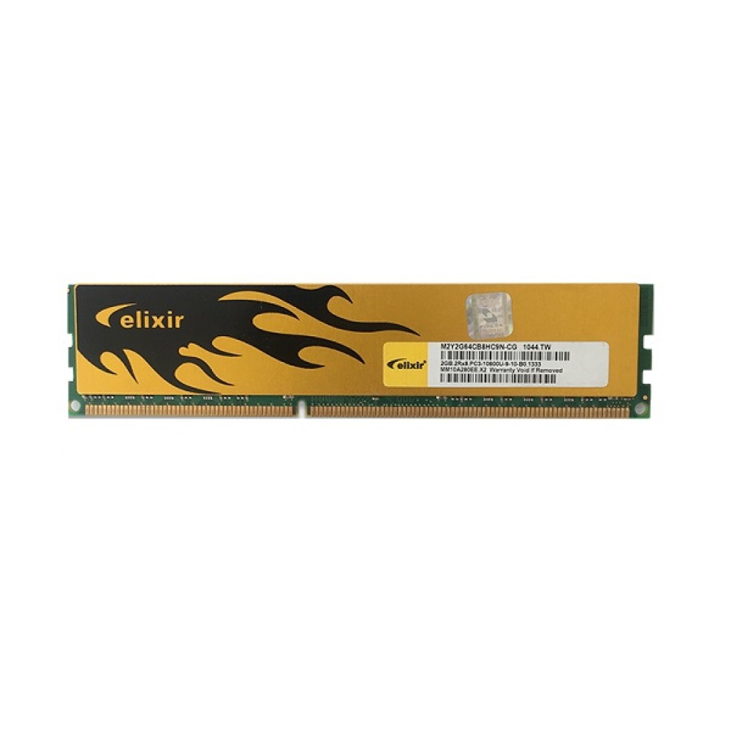 رم کامپیوتر DDR3 تک کاناله 1333 مگاهرتز CL9 الیکسیر مدل PC3-10600 ظرفیت 2 گیگابایت رم کامپیوتر DDR3 تک کاناله 1333 مگاهرتز CL9 الیکسیر مدل PC3-10600 ظرفیت 2 گیگابایت