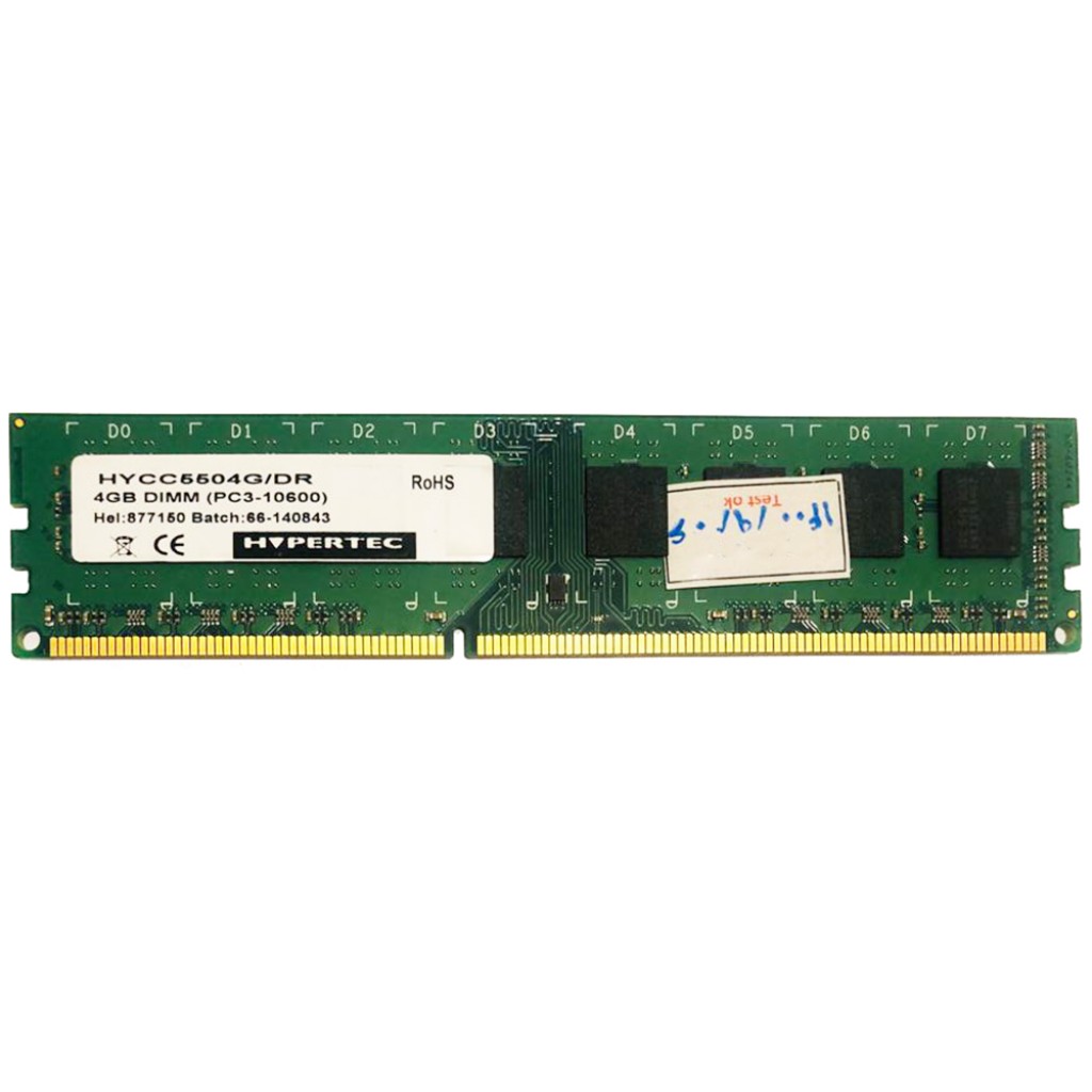رم کامپیوتر DDR3 تک کاناله 1333 مگاهرتز CL9 هایپرتک مدل PC3-10600 ظرفیت 4 گیگابایت رم کامپیوتر DDR3 تک کاناله 1333 مگاهرتز CL9 هایپرتک مدل PC3-10600 ظرفیت 4 گیگابایت