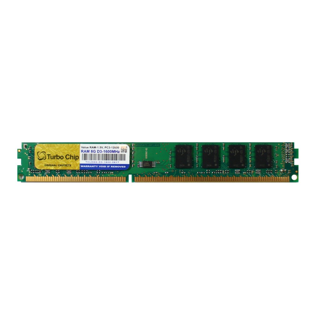 رم کامپیوتر DDR3 تک کاناله 1600 مگاهرتز CL11 توربوچیپ مدل TCLD8G-D3-1600 ظرفیت 8 گیگابایت رم کامپیوتر DDR3 تک کاناله 1600 مگاهرتز CL11 توربوچیپ مدل TCLD8G-D3-1600 ظرفیت 8 گیگابایت