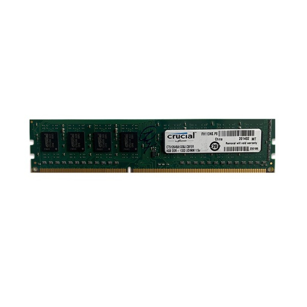 رم کامپیوتر DDR3 تک کاناله 1333 مگاهرتز CL9 کروشیال مدل UDIMM-10600 ظرفیت 4 گیگابایت رم کامپیوتر DDR3 تک کاناله 1333 مگاهرتز CL9 کروشیال مدل UDIMM-10600 ظرفیت 4 گیگابایت