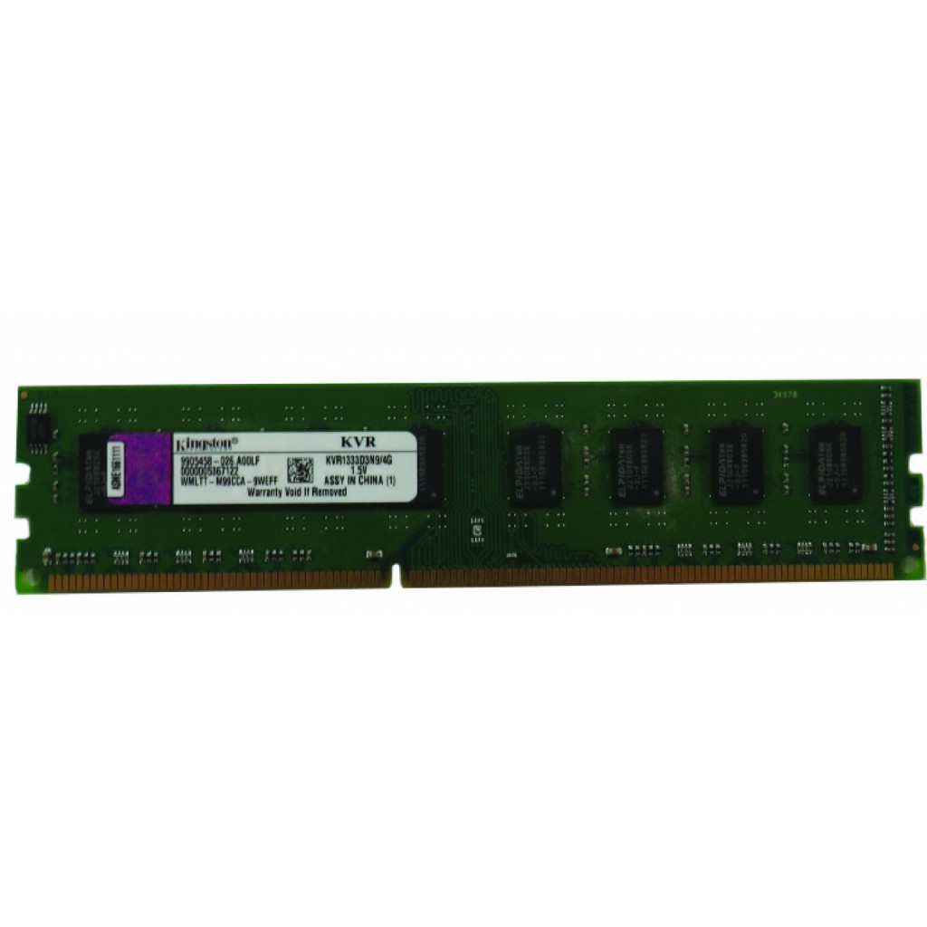 رم کامپیوتر DDR3 تک کاناله 1333 مگاهرتز CL9 کینگستون مدل PC3 ظرفیت 4 گیگابایت رم کامپیوتر DDR3 تک کاناله 1333 مگاهرتز CL9 کینگستون مدل PC3 ظرفیت 4 گیگابایت
