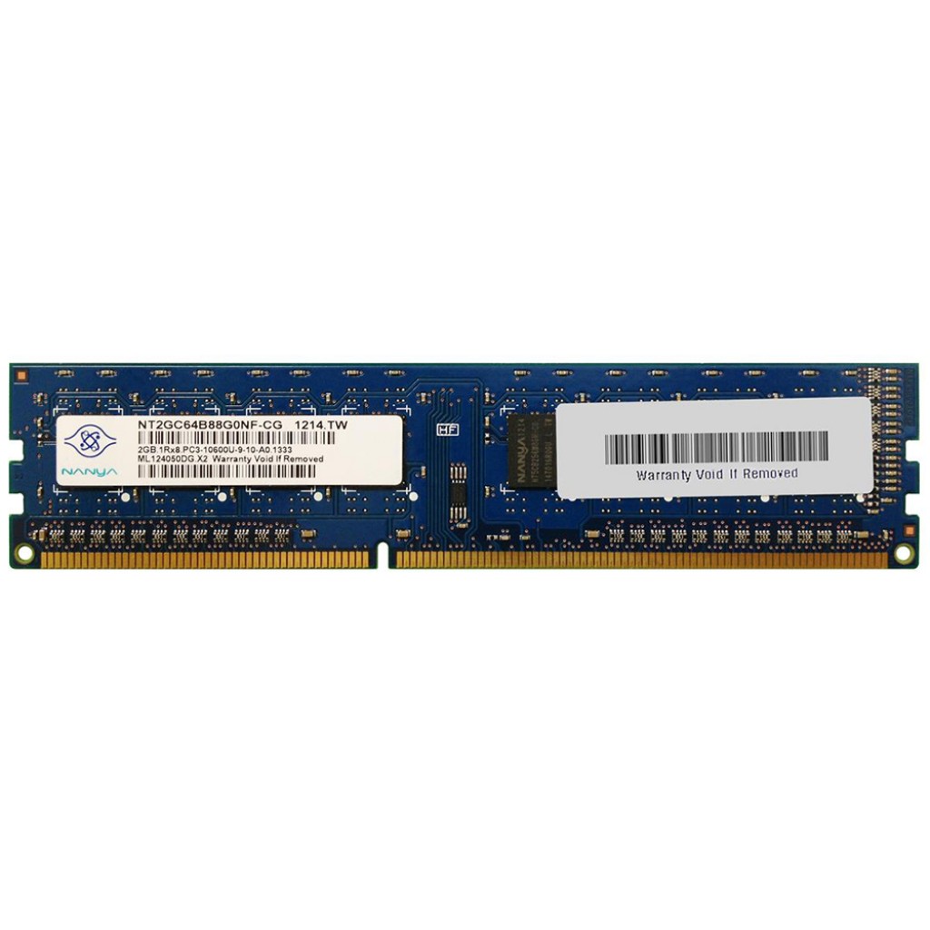 رم کامپیوتر DDR3 تک کاناله 1333 مگاهرتز CL9 نانیا مدل NT2GC64B88G0NF-CG ظرفیت 2 گیگابایت