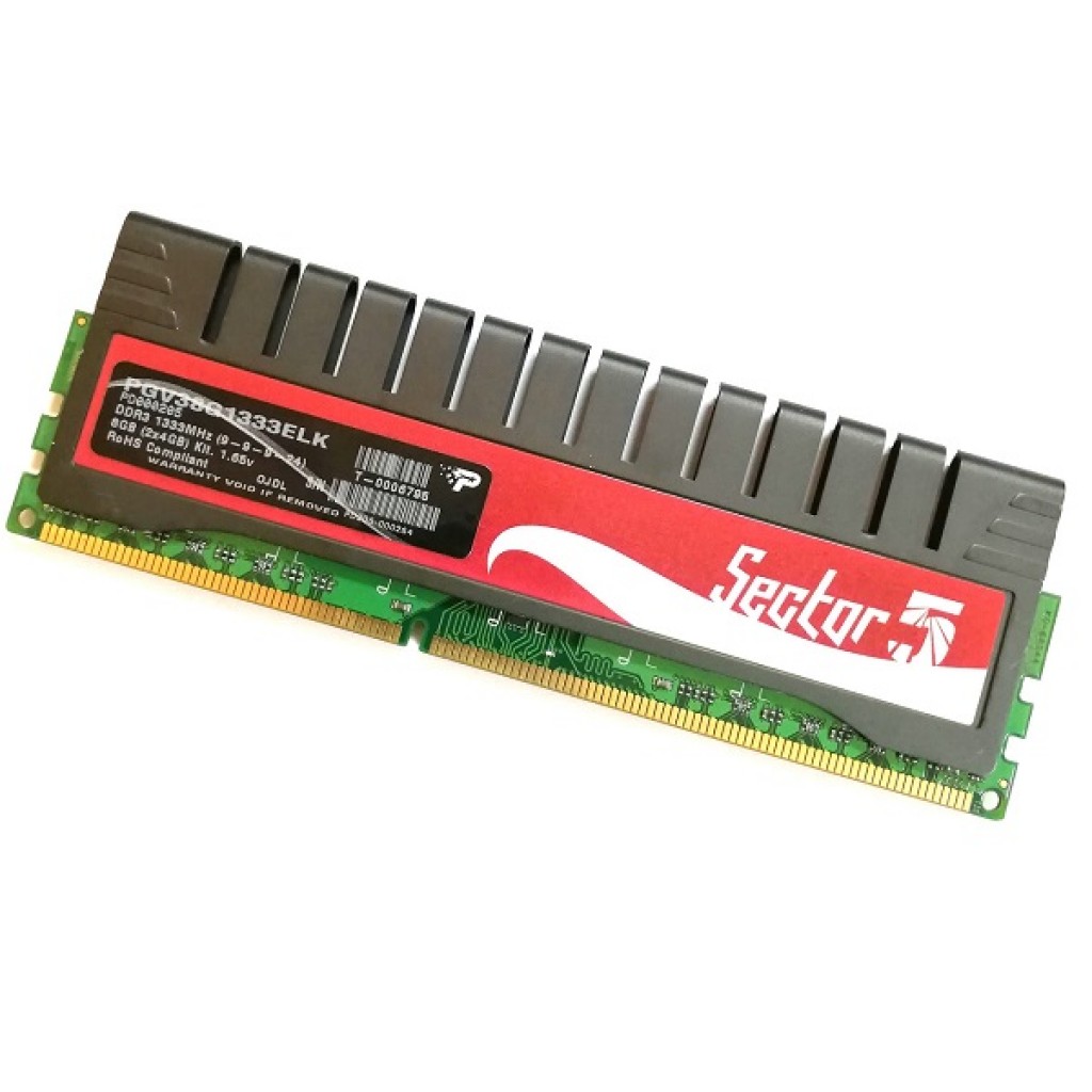 رم کامپیوتر DDR3 تک کاناله 1333 مگاهرتز CL9 پاتریوت مدل SECTOR-5 ظرفیت 4 گیگابایت رم کامپیوتر DDR3 تک کاناله 1333 مگاهرتز CL9 پاتریوت مدل SECTOR-5 ظرفیت 4 گیگابایت