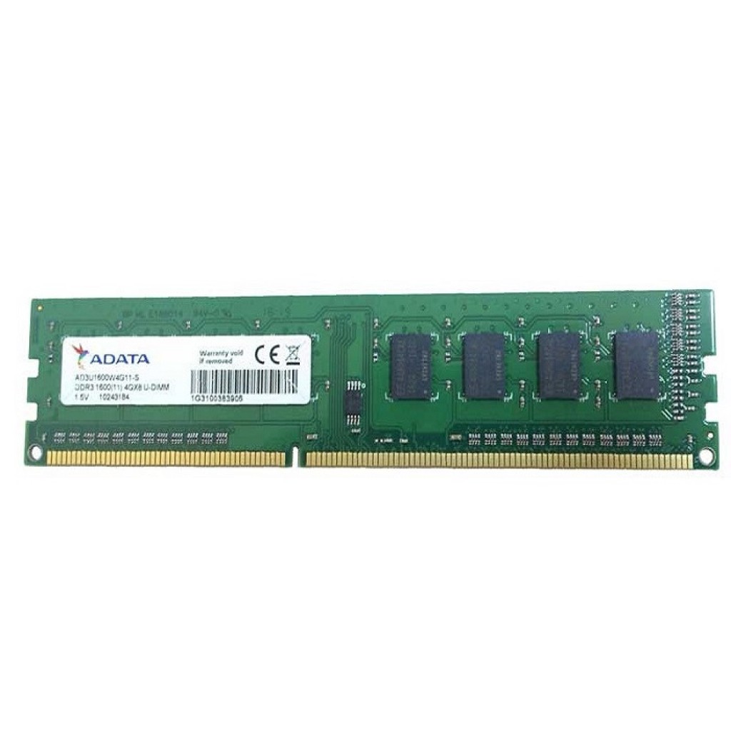 رم کامپیوتر DDR3 تک کاناله 1600 مگاهرتز ای دیتا مدل U-DIMM ظرفیت 4 گیگابایت رم کامپیوتر DDR3 تک کاناله 1600 مگاهرتز ای دیتا مدل U-DIMM ظرفیت 4 گیگابایت
