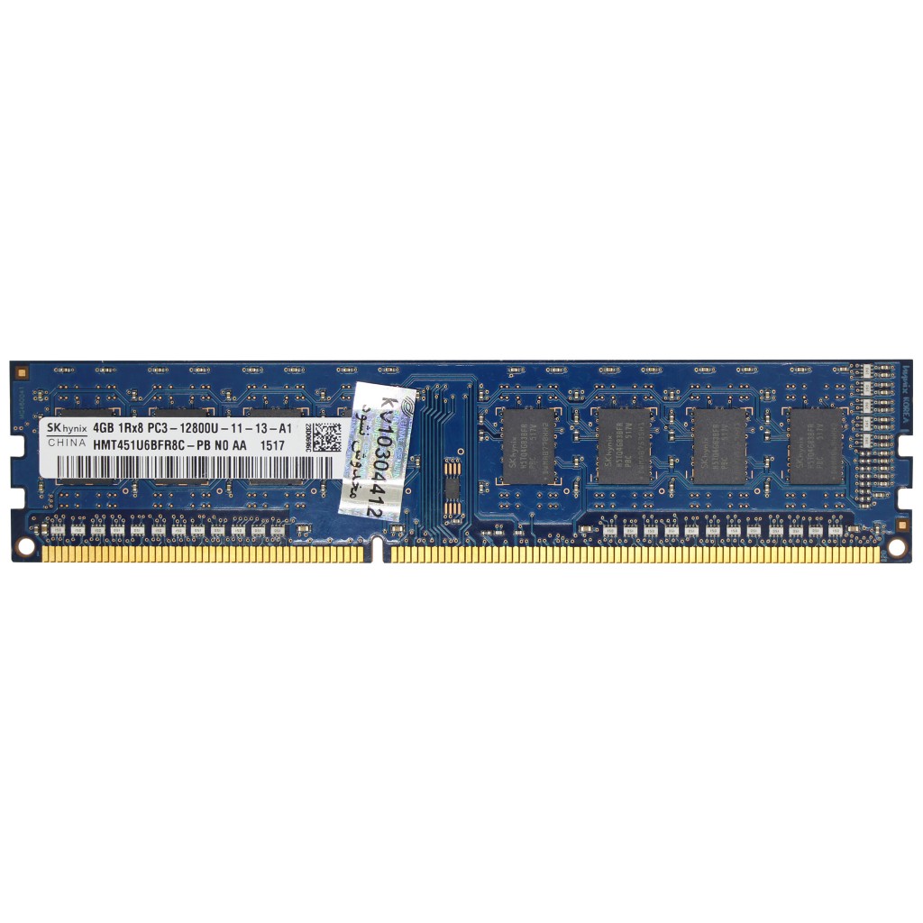 رم کامپیوتر DDR3 تک کاناله 1600 مگاهرتز CL11 اس کی هاینیکس مدل HMT ظرفیت 4 گیگابایت