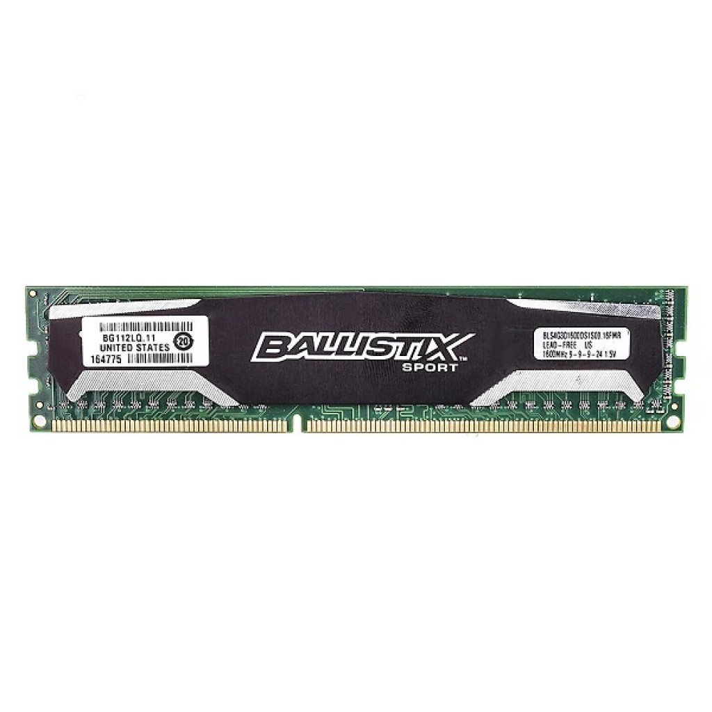 رم کامپیوتر DDR3 تک کاناله 1600 مگاهرتز CL9 کروشیال مدل BALLISTIX-SPORT ظرفیت 8 گیگابایت رم کامپیوتر DDR3 تک کاناله 1600 مگاهرتز CL9 کروشیال مدل BALLISTIX-SPORT ظرفیت 8 گیگابایت