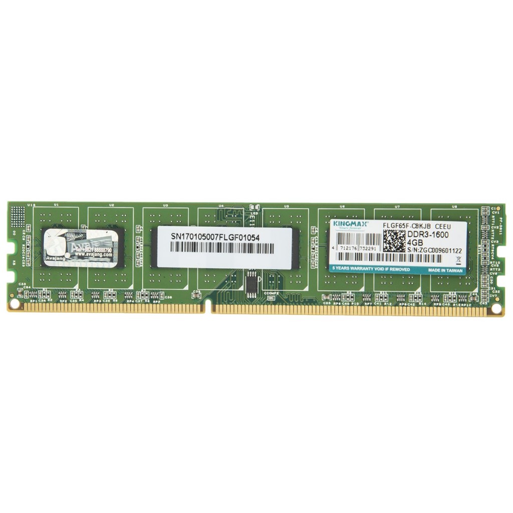 رم کامپیوتر DDR3 تک کاناله 1600 مگاهرتز کینگ مکس ظرفیت 4 گیگابایت رم کامپیوتر DDR3 تک کاناله 1600 مگاهرتز کینگ مکس ظرفیت 4 گیگابایت