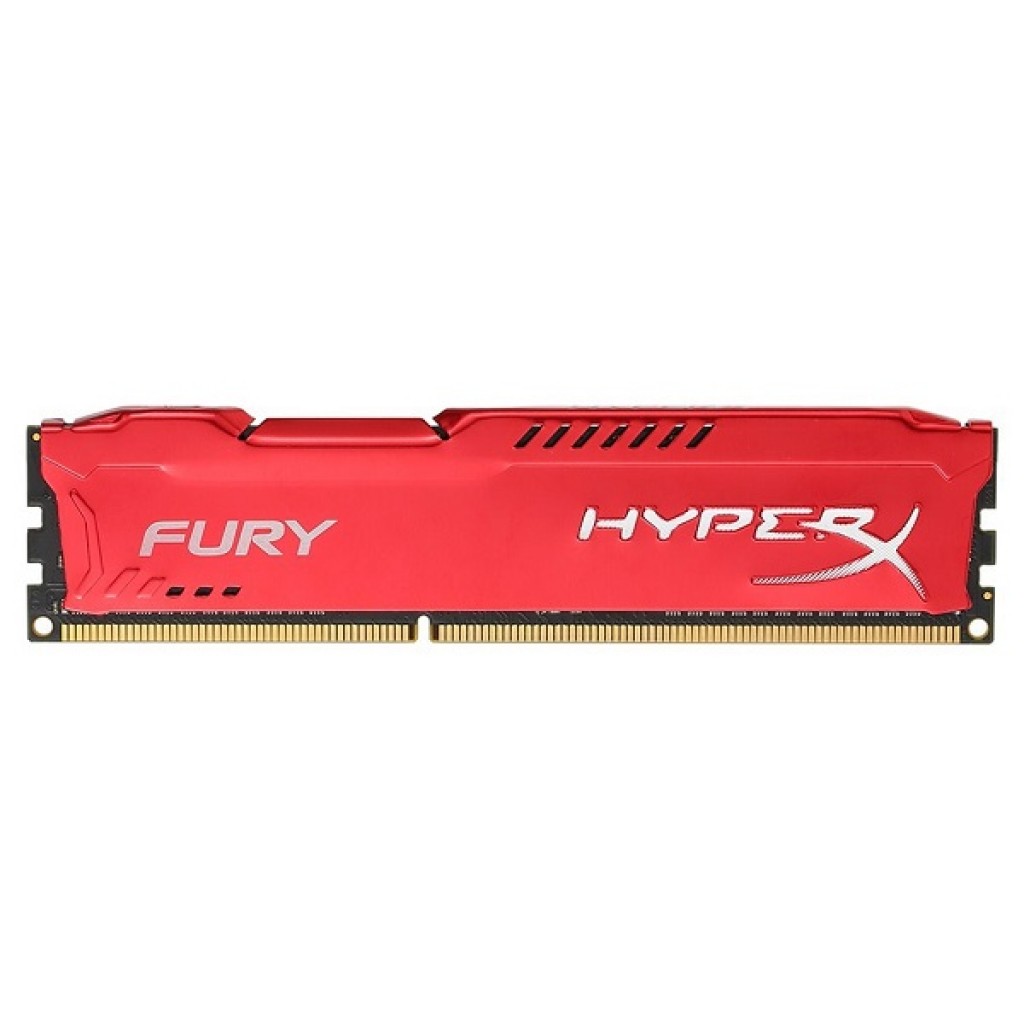 رم کامپیوتر DDR3 تک کاناله 1866 مگاهرتز CL10 کینگستون مدل HYPERX-FURY ظرفیت 4 گیگابایت