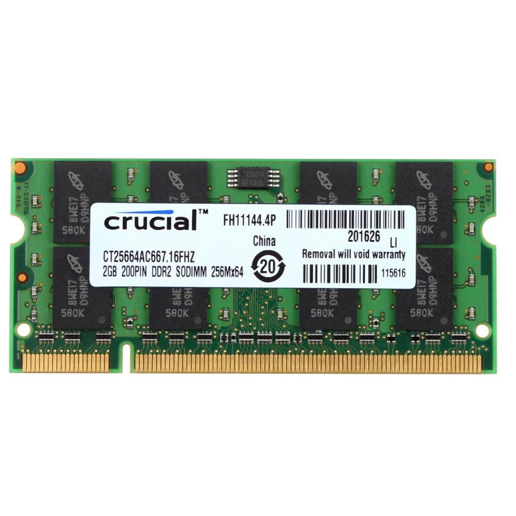 رم لپ تاپ DDR3 تک کاناله 1066 مگاهرتز کروشیال CL9 مدل FH11144 ظرفیت 2 گیگابایت رم لپ تاپ DDR3 تک کاناله 1066 مگاهرتز کروشیال CL9 مدل FH11144 ظرفیت 2 گیگابایت