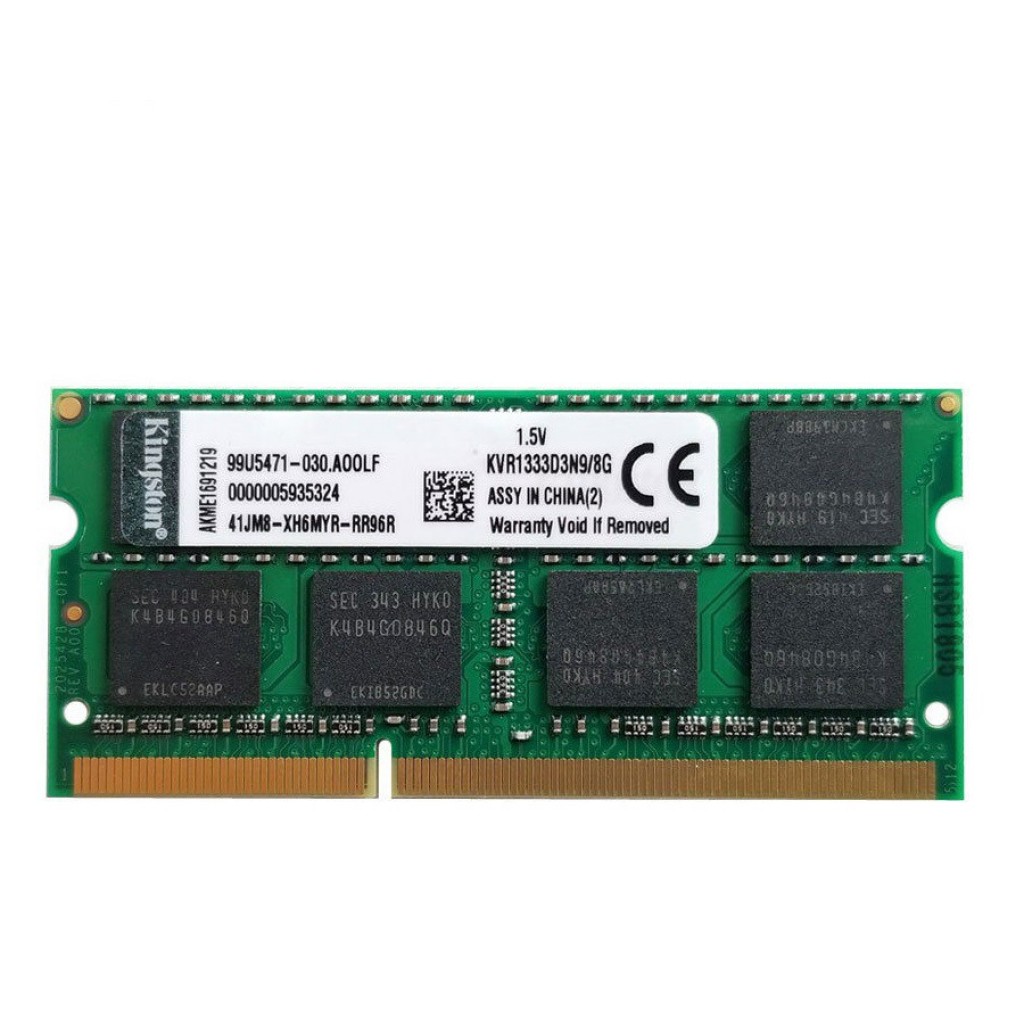 رم لپ تاپ DDR3 تک کاناله 1333 مگاهرتز CL11 کینگستون مدل PC3-10600s ظرفیت 8 گیگابایت رم لپ تاپ DDR3 تک کاناله 1333 مگاهرتز CL11 کینگستون مدل PC3-10600s ظرفیت 8 گیگابایت