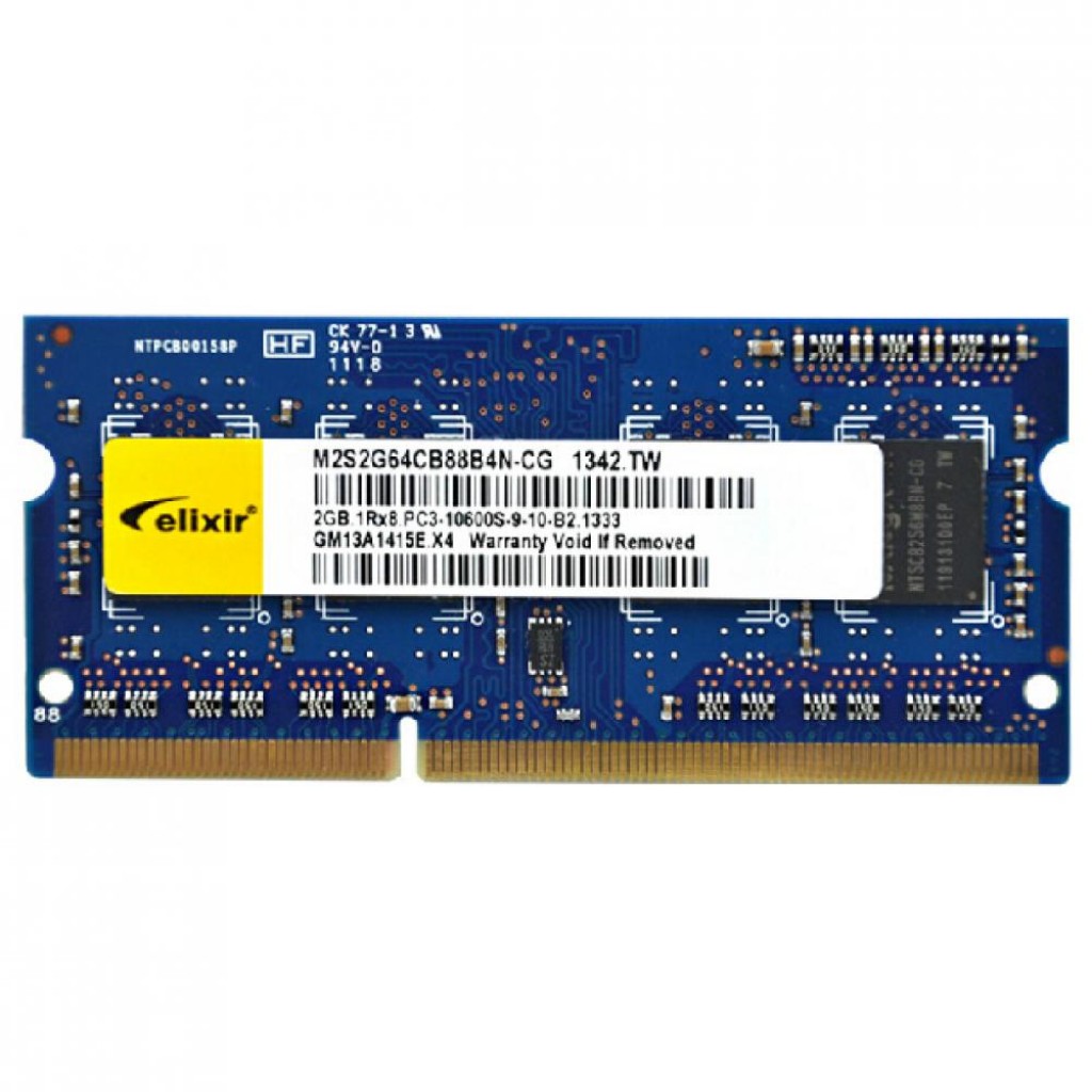 رم لپ تاپ DDR3 تک کاناله 1333 مگاهرتز CL9 الیکسیر مدل PC3-10600s ظرفیت 4 گیگابایت رم لپ تاپ DDR3 تک کاناله 1333 مگاهرتز CL9 الیکسیر مدل PC3-10600s ظرفیت 4 گیگابایت