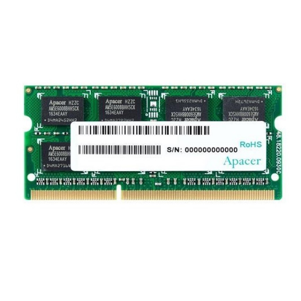 رم لپ تاپ DDR3 تک کاناله 1600 مگاهرتز اپیسر مدل PC3-12800 ظرفیت 4 گیگابایت رم لپ تاپ DDR3 تک کاناله 1600 مگاهرتز اپیسر مدل PC3-12800 ظرفیت 4 گیگابایت