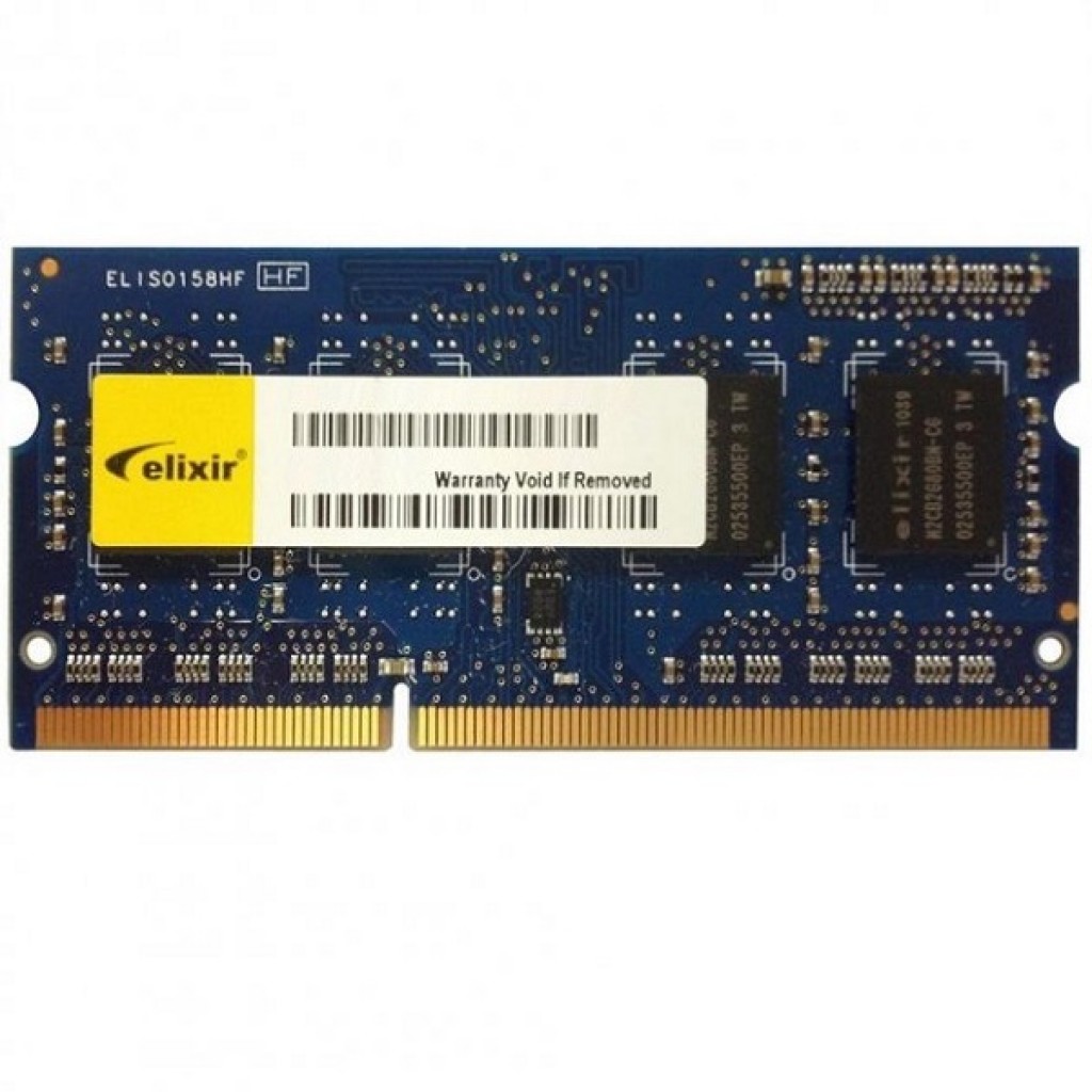 رم لپ تاپ DDR3 تک کاناله 1600 مگاهرتز الیکسیر مدل PC3-12800S ظرفیت 4 گیگابایت رم لپ تاپ DDR3 تک کاناله 1600 مگاهرتز الیکسیر مدل PC3-12800S ظرفیت 4 گیگابایت